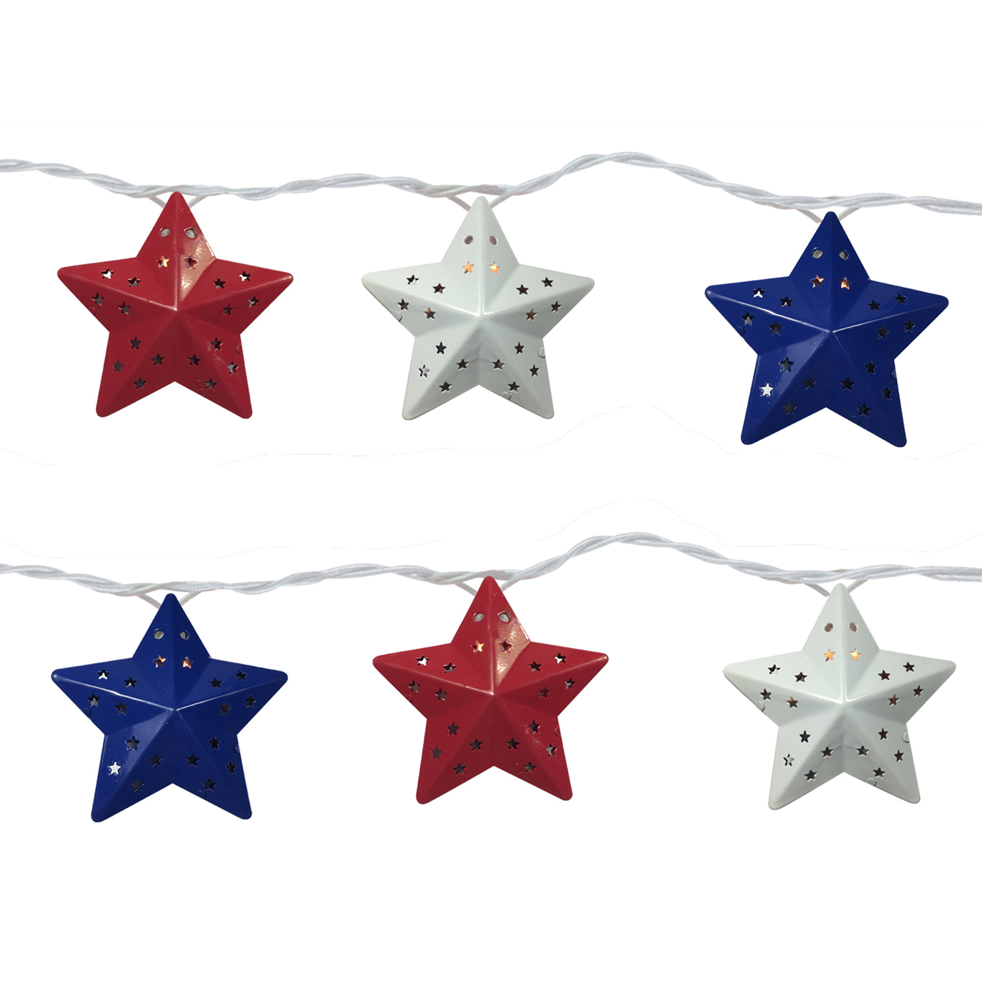 The Holiday Aisle® Star 11 ft. Shaded String Light | Wayfair