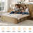 Queen Murphy Bed , Outlets & Storage – Mid-Century Cabinet Bed