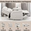 Fauteuil inclinable électrique en microfibre poli Chriki avec levage et chauffage et massage-1027633371