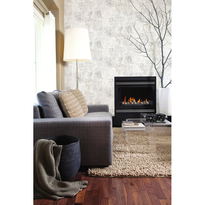 10m x 53cm Matte Wallpaper Roll, Grey