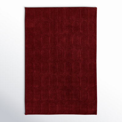 Tapis géométrique en laine tissé à la main Mazzi