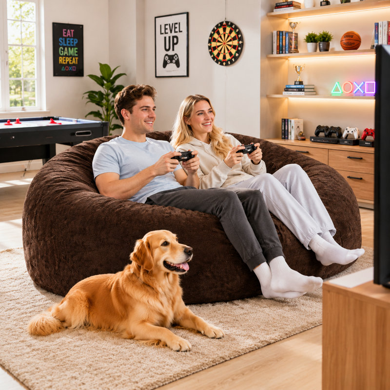 Bean Bag Chair, Brown