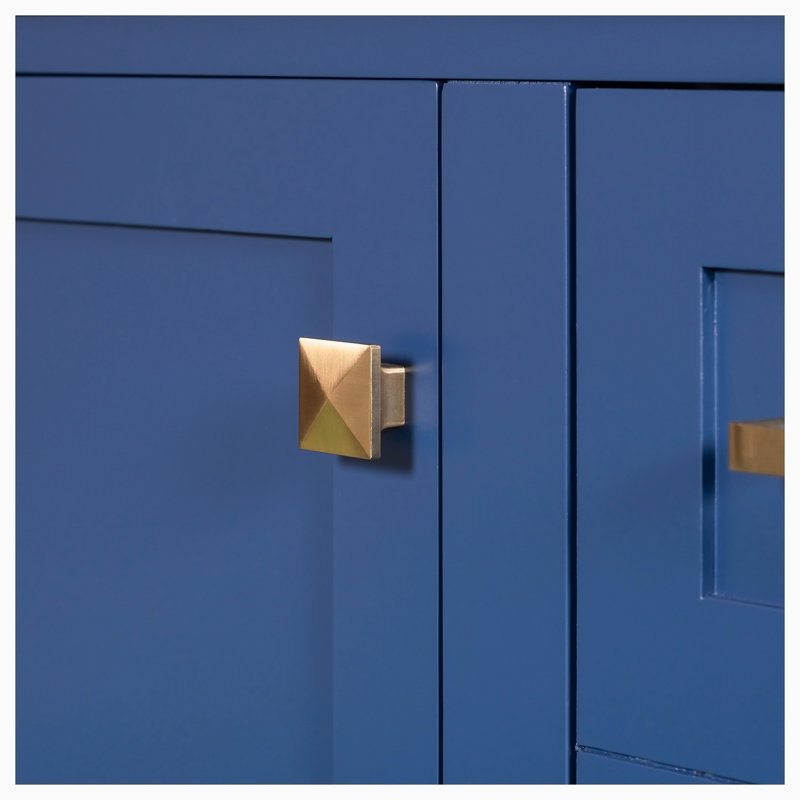 Ensemble de meuble-lavabo simple avec plateau 18,30 Neomi, Bleu