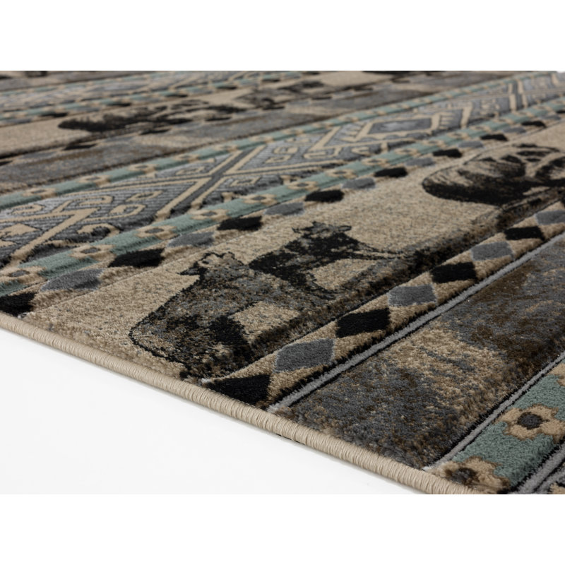 Shipe Geometric Indoor Rug, Rectangle 3'9" x 5'9"