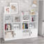 Bibliothèque pour enfants, bibliothèque avec 6 compartiments, tablettes autoportantes et rangement pour cubes
