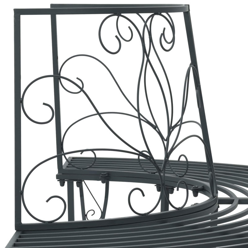 Outdoor Bench, Silver Grey