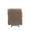 Fauteuil inclinable brun clair avec accoudoirs coussinés-202135950