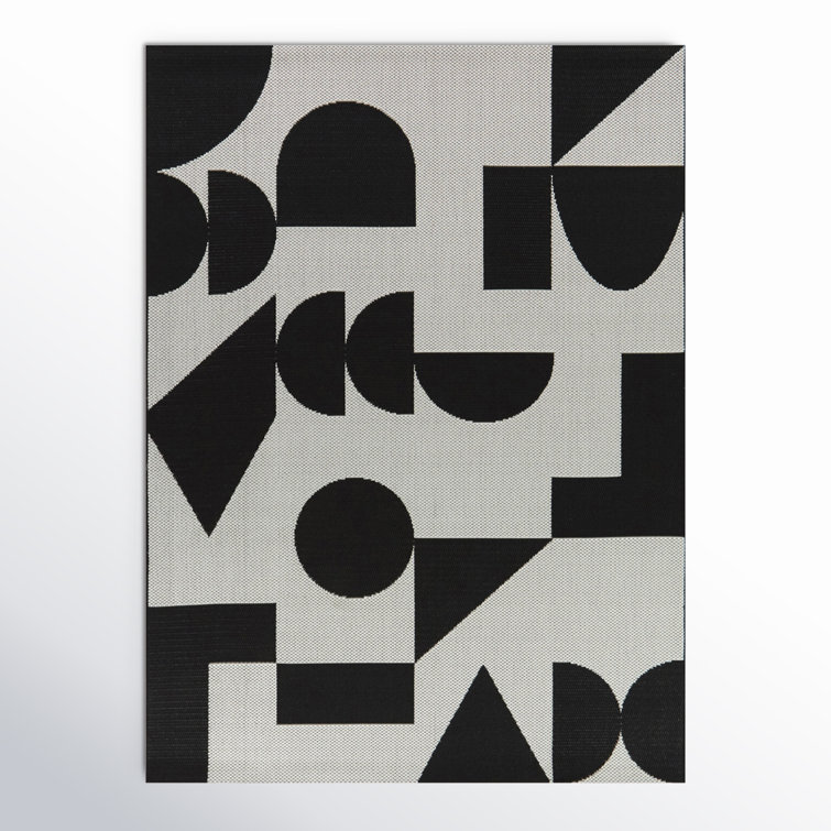 Vela Black Indoor/Outdoor Rug