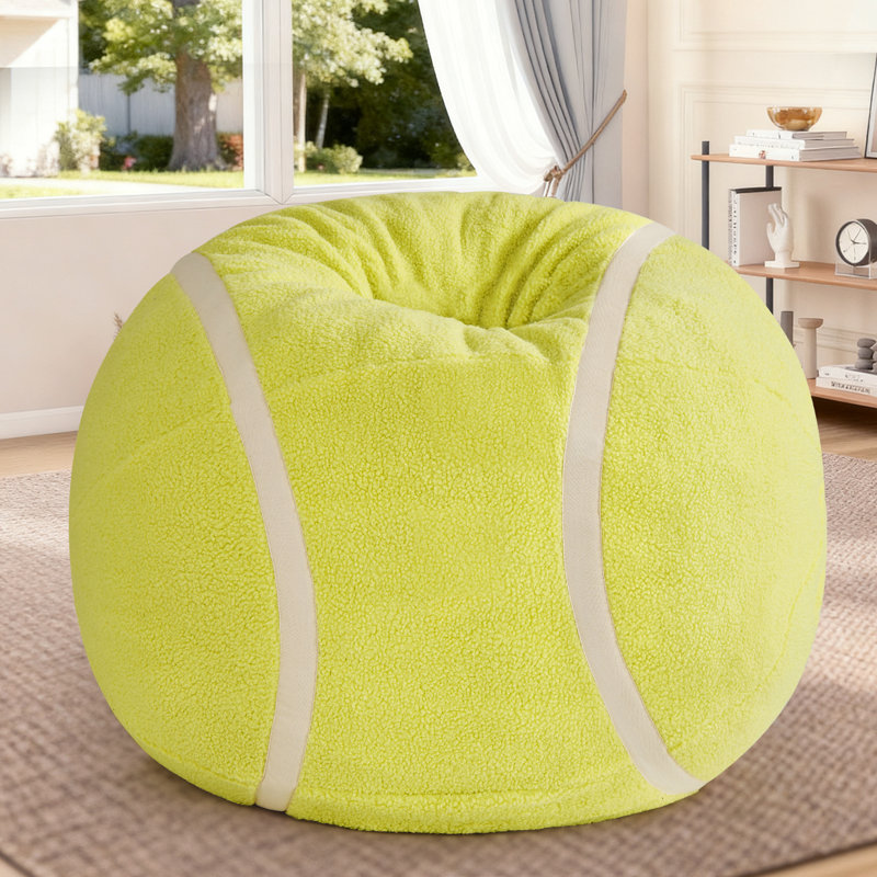 Très grand fauteuil à billes avec housse amovible, rembourrage en mousse à mémoire de forme inclus, chaise longue en microfibre moelleuse pour le salon, la chambre à coucher et la salle de jeux