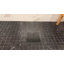 Drain de douche carré noir mat 8 x 8 pouces