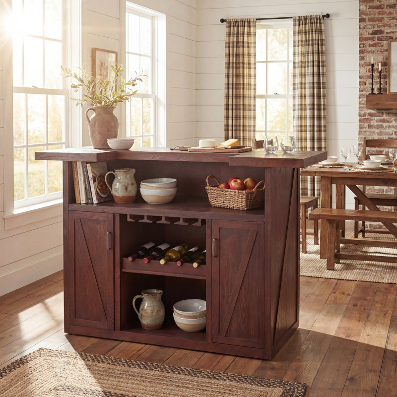 Table de bar Harlan Rustic Farmhouse