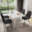 Dining Chairs Upholstered Fabric Seat Kitchen Dining Room Furniture, UKFR Certified-13713267-249632781