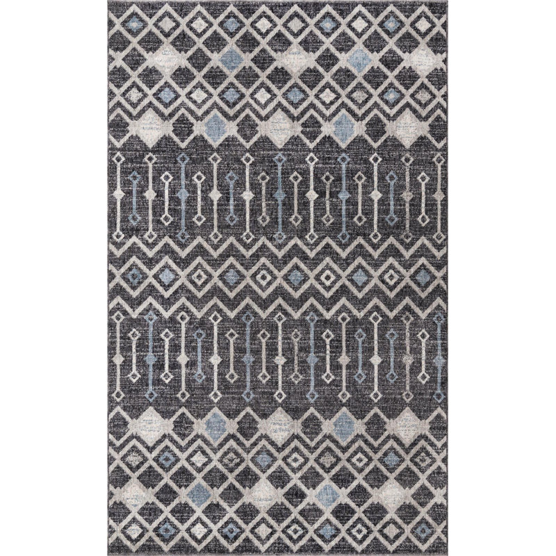 Abstract Indoor Rug, Rectangle 5'3" x 8'