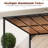 Costway 10' X 13' Wall-mounted Patio Gazebo With  Sloped Polycarbonate Roof Metal Frame