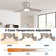 48" Figgs 3 - Blade LED Flush Mount Ceiling Fan with Remote Control and Light Kit Included