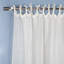 100% Pure Linen Lightweight Voile Sheer Tie Top Curtain (Single Panel)-861470529-861470531