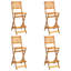 Acacia Patio Dining Set with Square Table