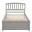 Base de lit simple avec lit gigogne en bois