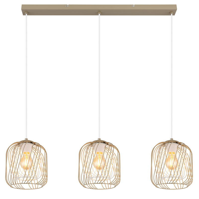 Annaliece 3 - Light Geometric Pendant, Natural
