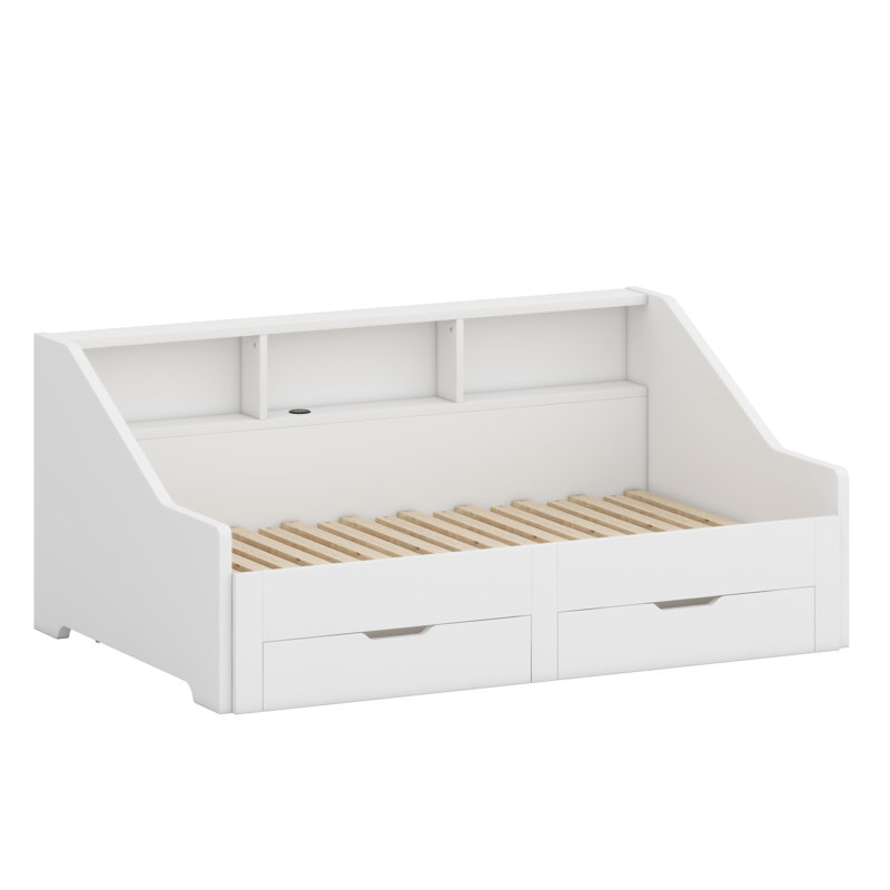 Multifunctional Daybed with Storage Drawers, White