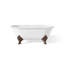 Baignoire de trempage autoportante en fonte 70 po. X 32 po. Janeese-17755876-17755877