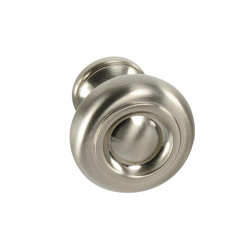 Poignée champignon d’amélioration 1-1/4 diamètre, Nickel satiné brossé