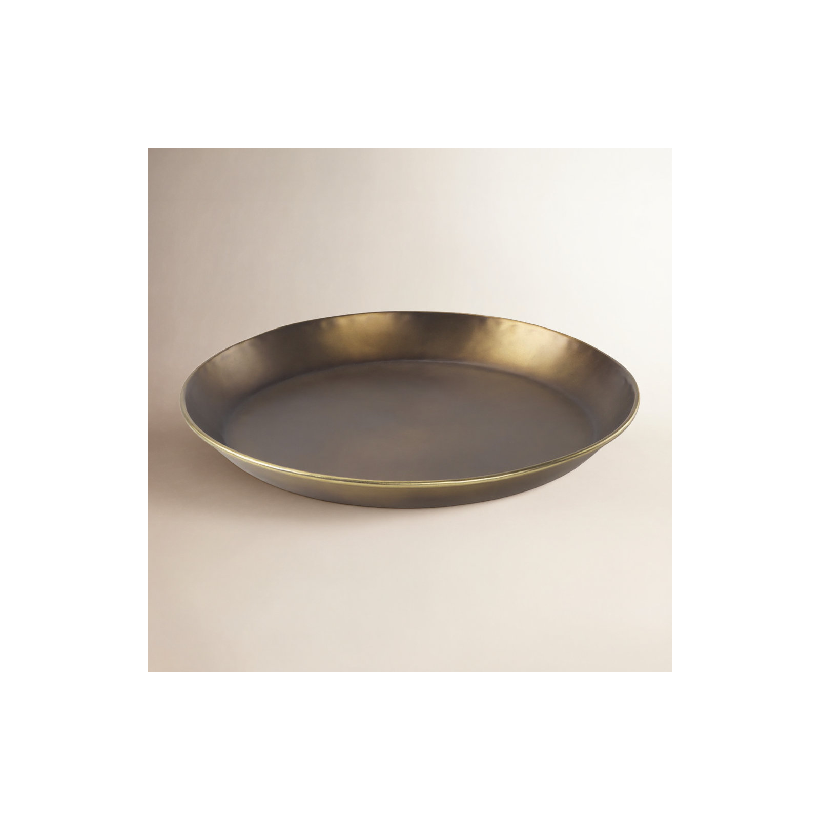 Ardis Metal Tray - Set of 1, 1.75" H x 20" W x 20" D
