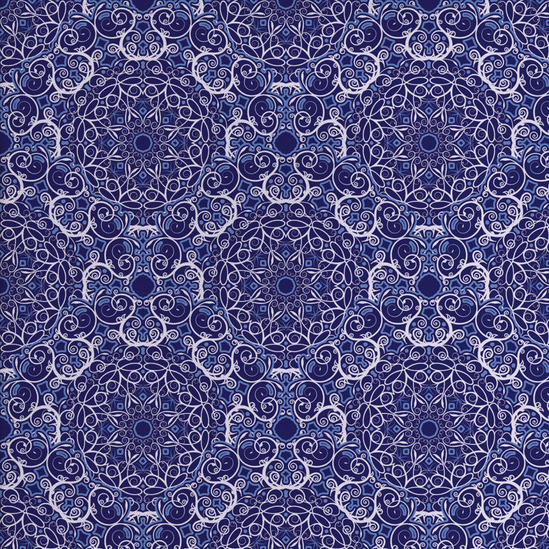 Tissu mandala, l 58 po x L 108 po