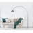 Funston 81'' Brush Steel Arched Floor Lamp