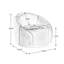 Fauteuil demi-tonneau pivotant de 34,25 po Gabbanelli-1092455708