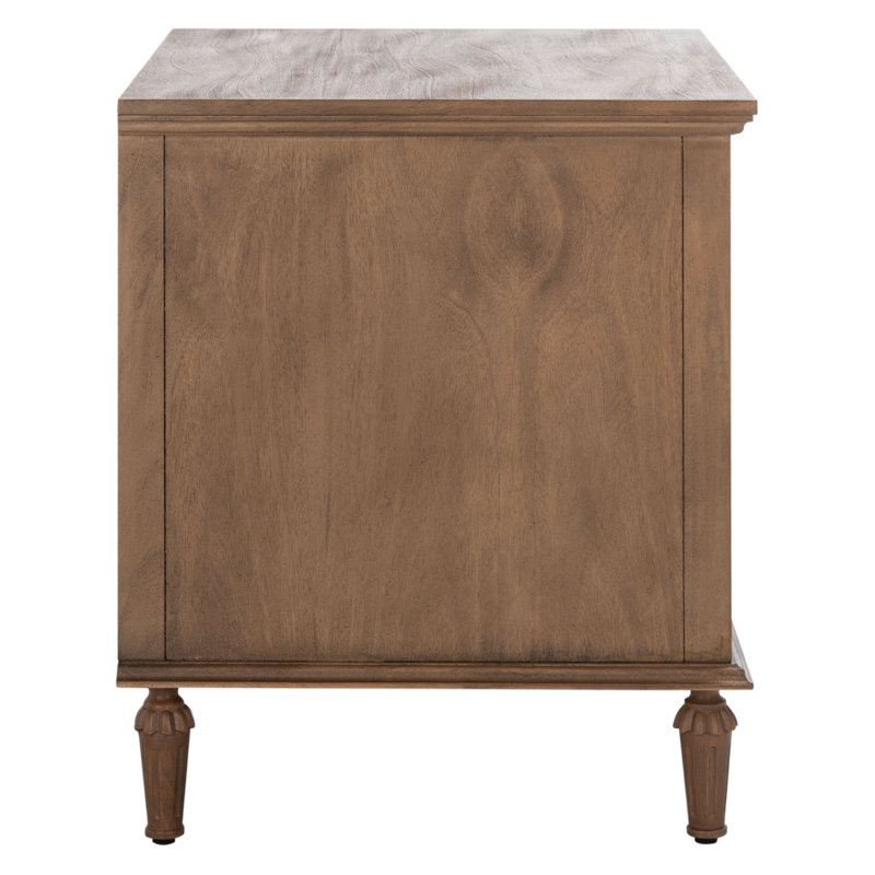 Hubbard 3 - Drawer Nightstand, Brown