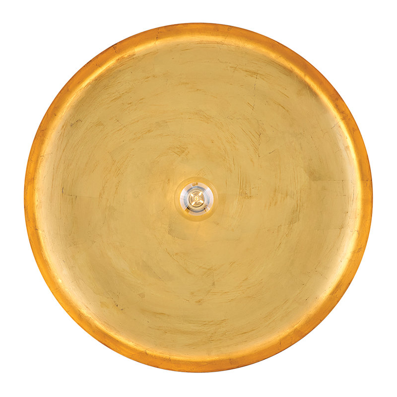 Sadie 1 - Light Steel Chandelier, Lacquered Brass, 8" H x 24" W x 24" D