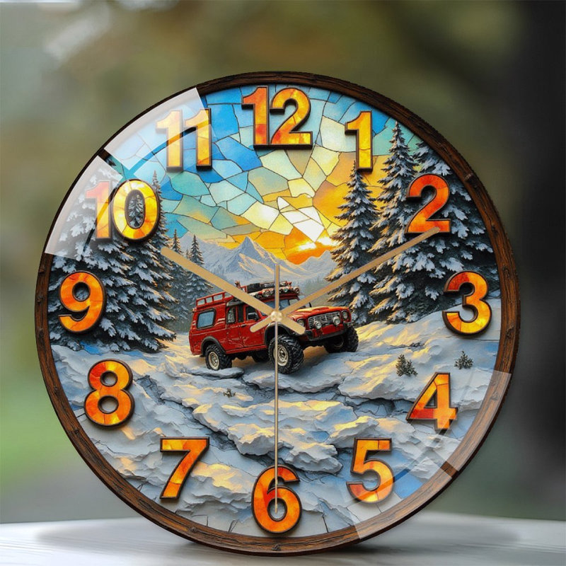 Superbe horloge murale 12 po