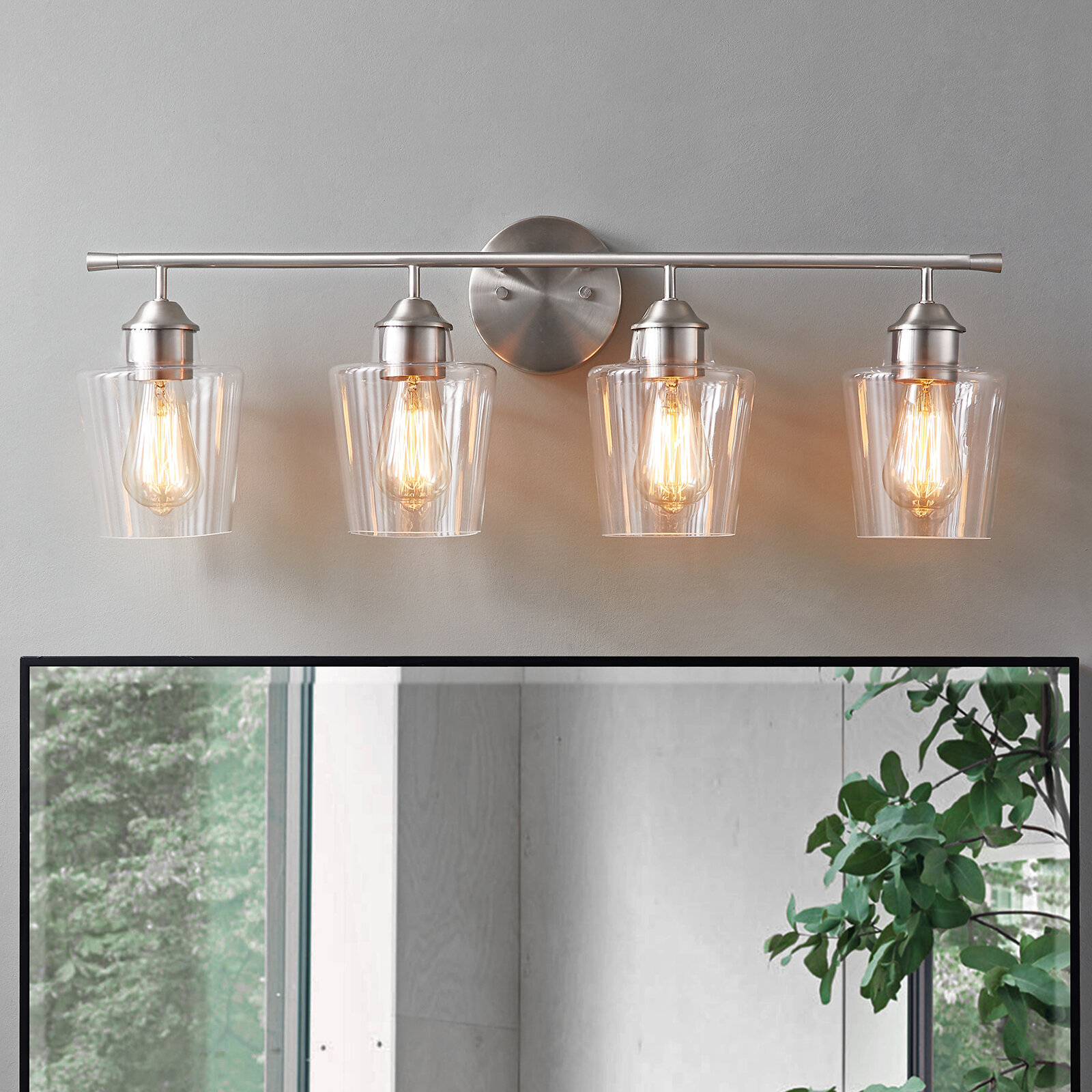 Longshore Tides Atish 4 - Light Dimmable Vanity Light & Reviews | Wayfair