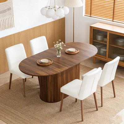 55.11"-70.86" Extendable Dining Table