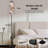  68.5" Standing Floor Lamp Watercolor tropical leopard animal pink Dimmable Metal Pole Lamp with Linen Lampshade LED Bulb Included