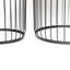 Ensemble de 2 tables d'appoint de patio avec tables solaires