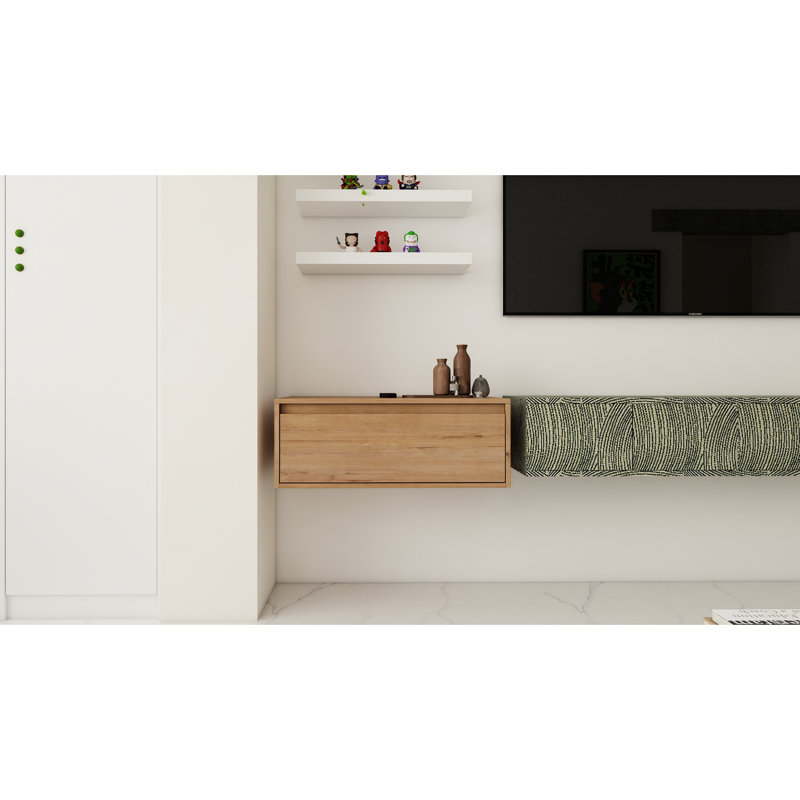 30" Bathroom Cabinet - Soft Close Drawer, Float Mounting, Imitative Oak Finish With Soft-Close Style