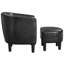Fauteuil demi-tonneau et repose-pieds de 25,55 po de largeur Al joursen-658263689