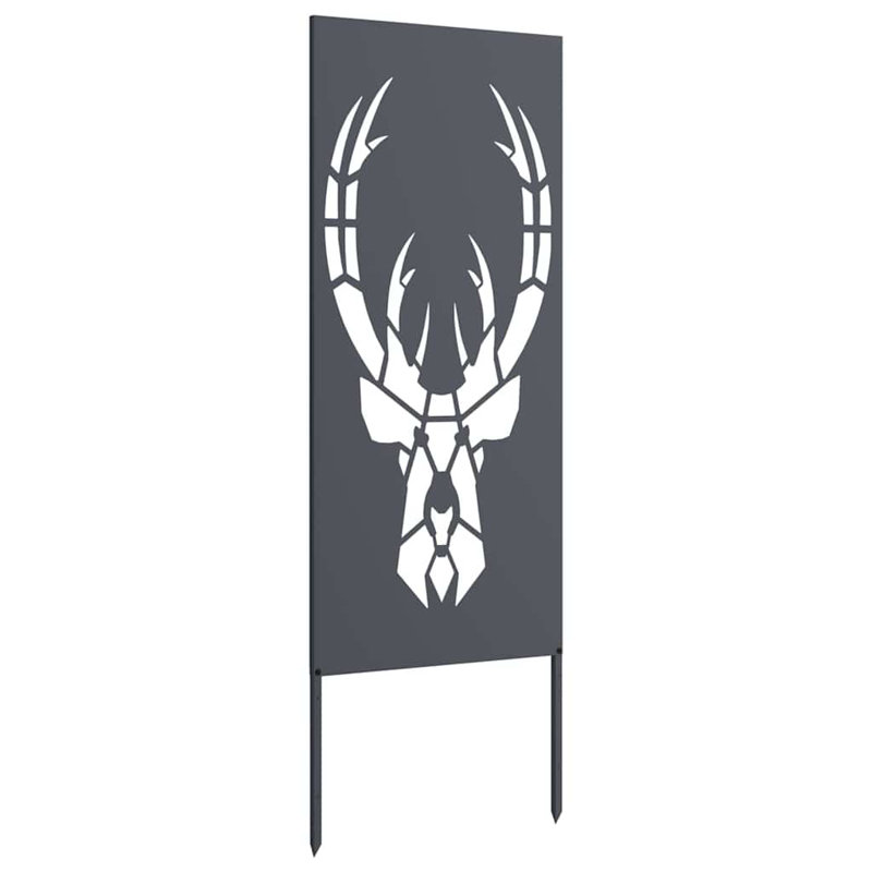 140 cm H x 50 cm W Fence Panels Fencing with 1 Panel(s) Included, Anthracite