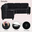 Canapé moderne en forme de L, design compact pour salon, appartement ou bureau