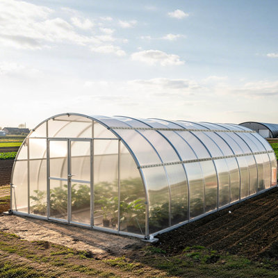 Greenhouse Spring Wire and Lock Channel, 6.56 ft PVC-Coated Wiggle Wire & Aluminum Alloy Channel Bundle Kit with Included Screws, 0.05 in Thickened, Poly Film & Shade Cloth Attachments