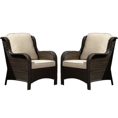 Chaise de patio avec coussins Gretna