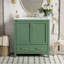Bathroom Vanity With Single Sink Under Counter Sink Storage Cabinet 2 Doors 1 Drawer Soft Closure Multifunctional Storage
