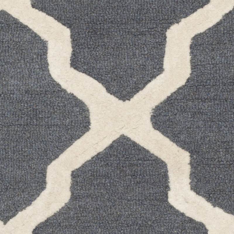 Darbonne Geometric Wool Hand Woven Area Rug, Rectangle 91 x 152cm