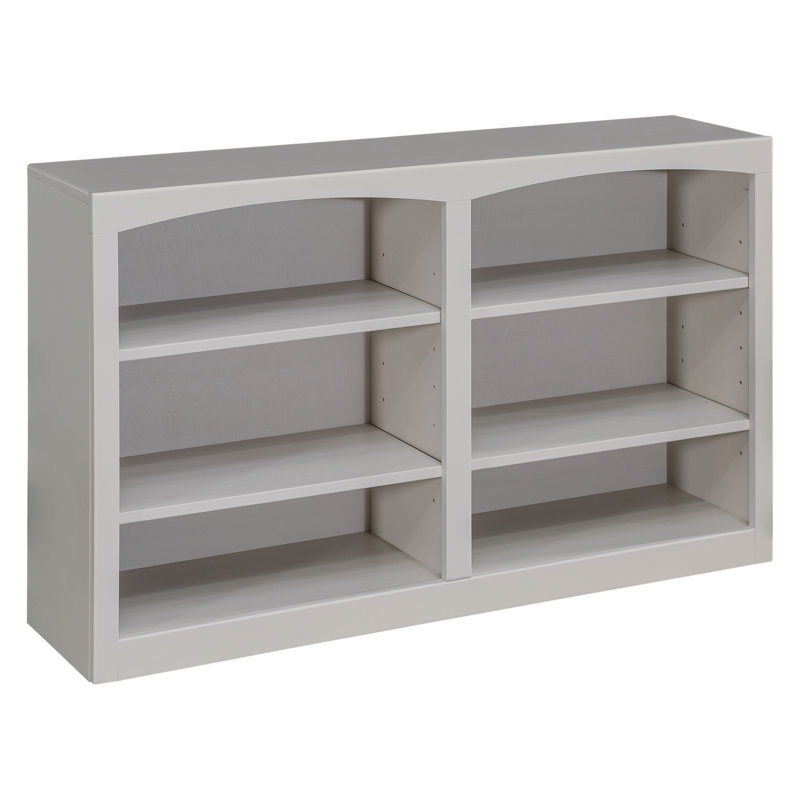 Ostane Horizontal Solid Wood Bookcase , Storm Gray