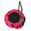 Xtp003 Trampoline assemblé pour enfants Happy Expression, coccinelle à double usage en fer noir et rouge pliable pour les enfants de 3 à 7 ans
