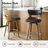 Storm Modern Swivel Counter Stool with Bent Wood Back-1387212152