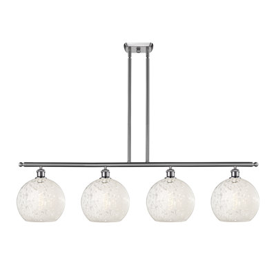 Bertila 4 - Light Steel Dimmable Kitchen Island Globe Chandelier