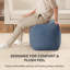 Repose-pieds rembourré 20 "bleu minuit Marta-117292722